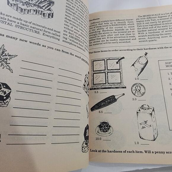 Rocks and Minerals Amazing Facts Activity Fun Book (1987, Paperback) Science Fun - Picture 7 of 8